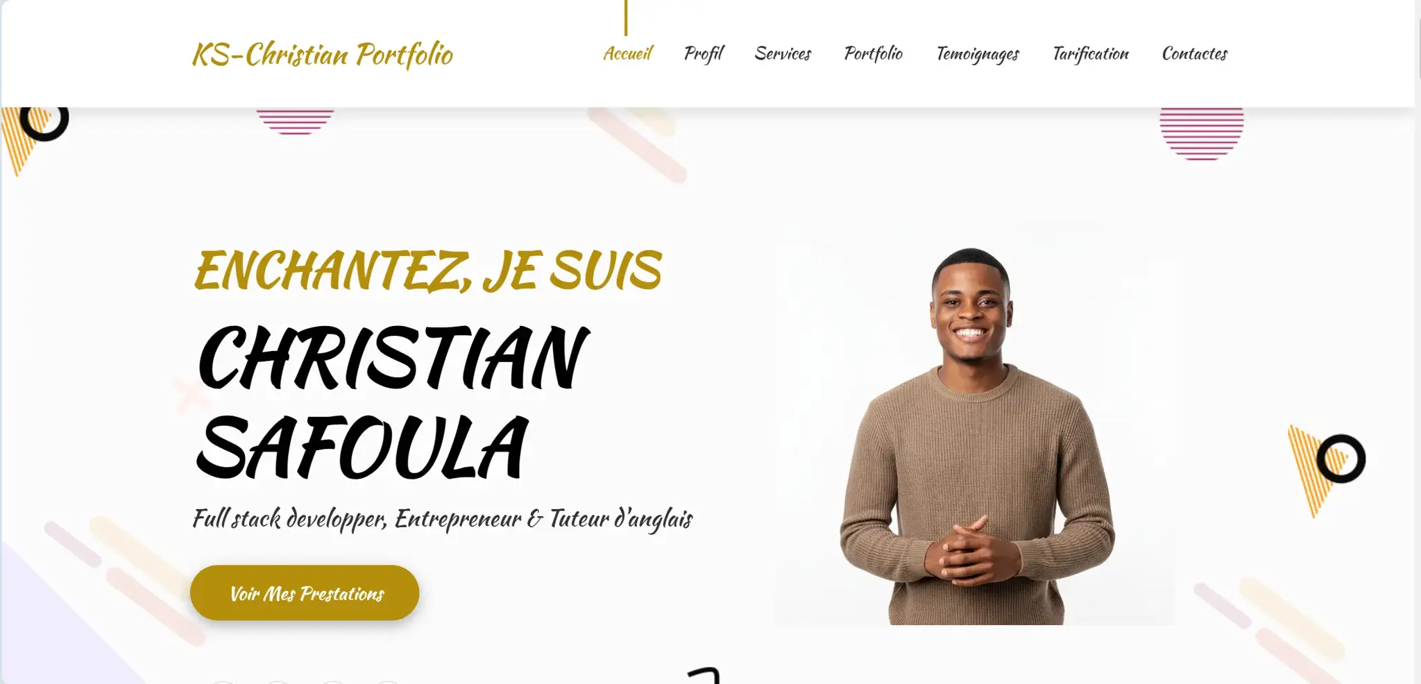 Image principale du projet Portfolio